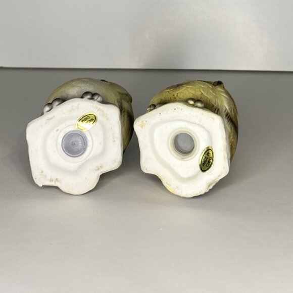 Ceramic Owl Pair of Salt & Pepper Shakers, Vintage - Picture 6 of 10